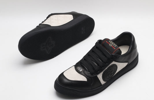 Gucci G74 GG Canvas & Leather Logo-Patch Sneaker