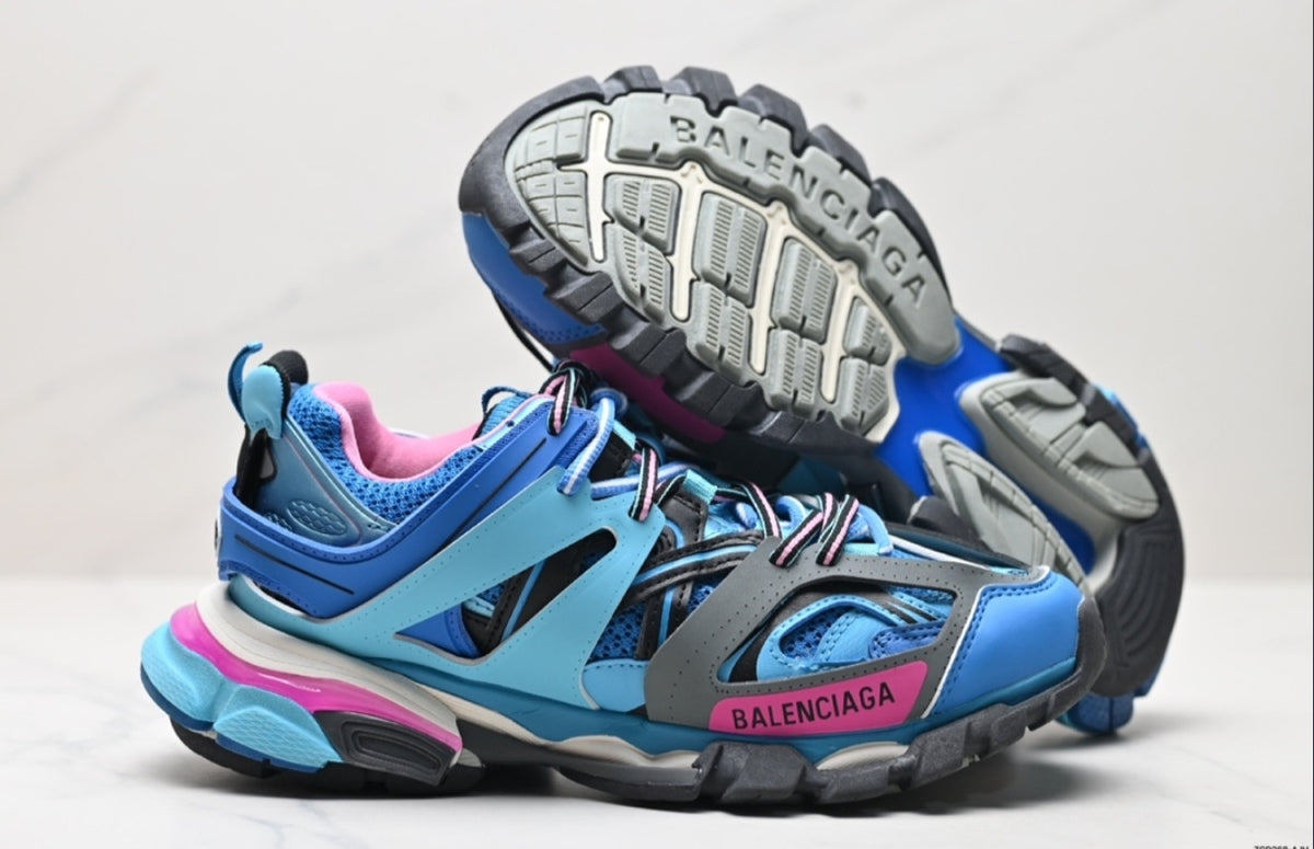 BALENCIAGA TRACK – BLUE / PINK / GREY