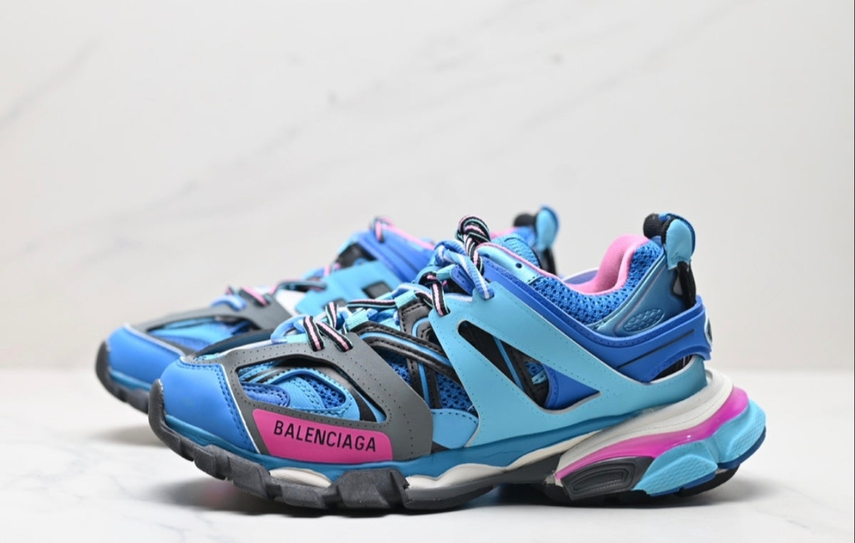 BALENCIAGA TRACK – BLUE / PINK / GREY