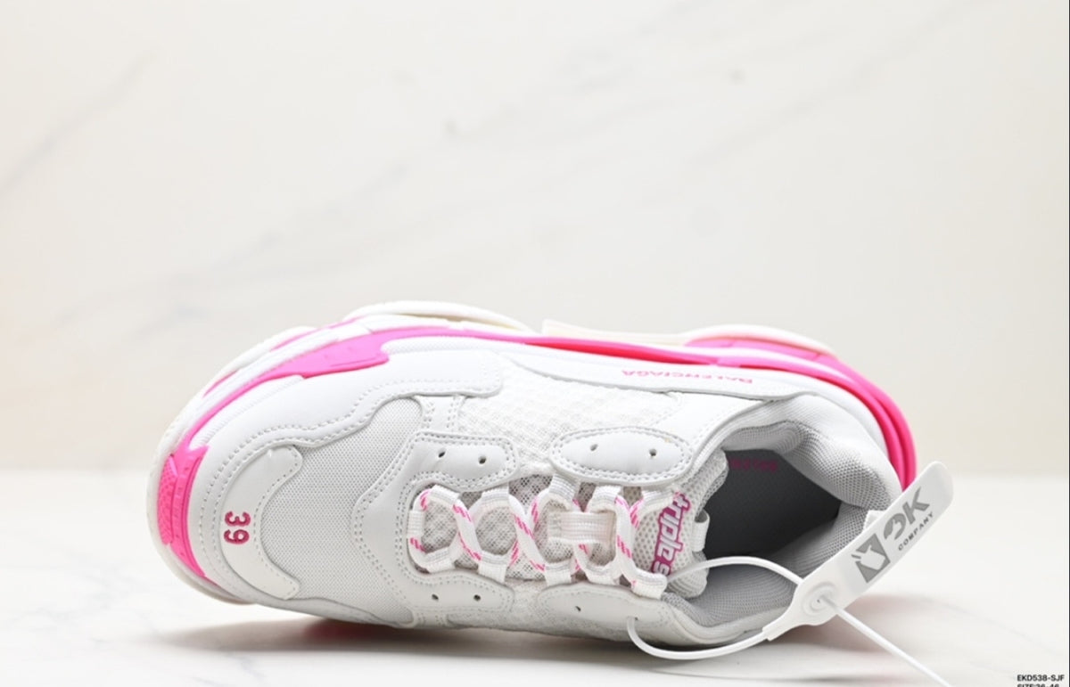 BALENCIAGA TRIPLE S – WHITE / PINK