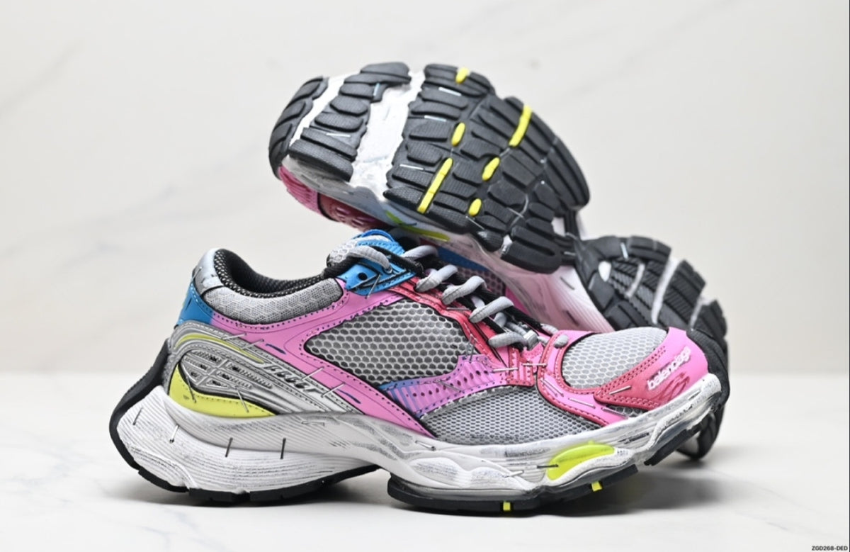 BALENCIAGA RUNNER – PINK / SILVER / BLUE