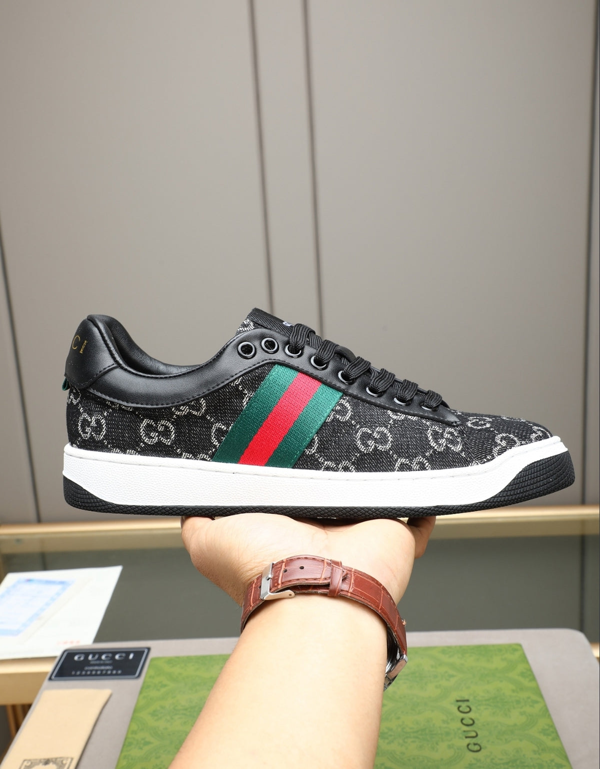 Gucci Ace GG Canvas Web Sneaker