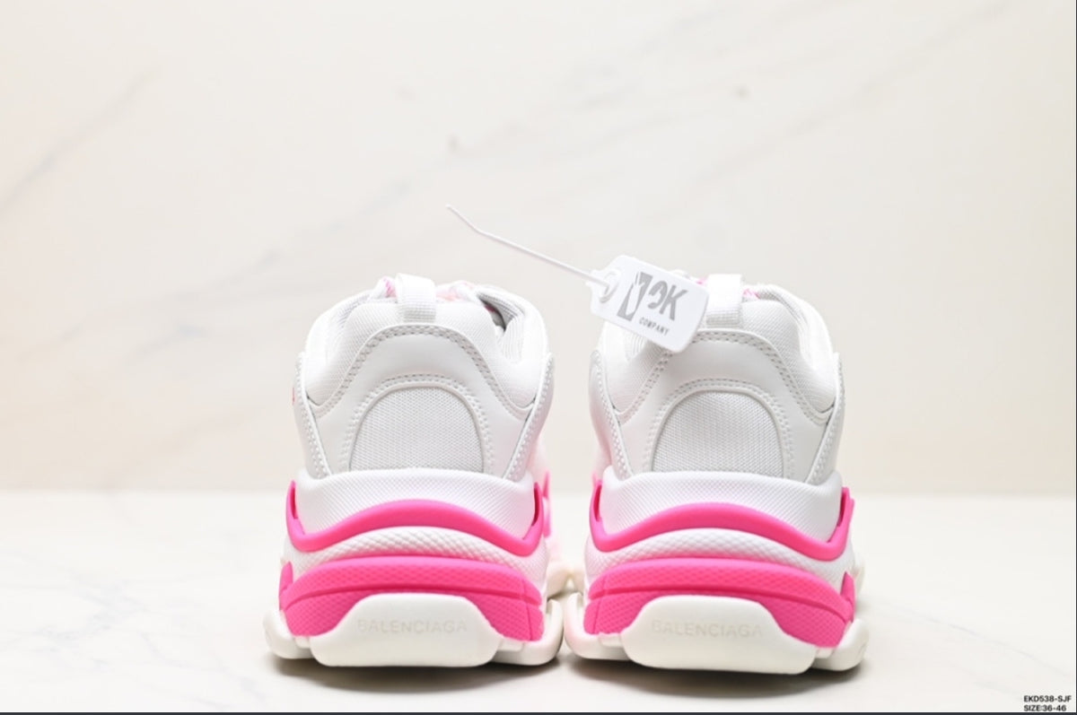 BALENCIAGA TRIPLE S – WHITE / PINK