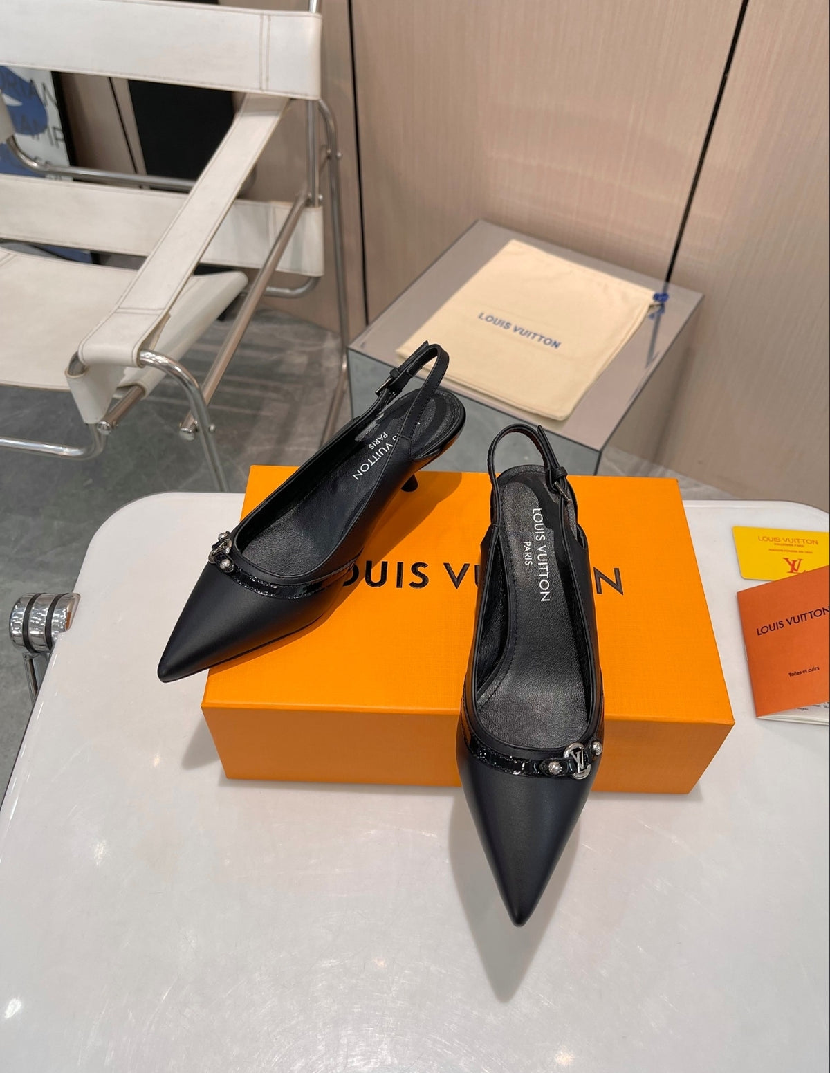 LOUIS VUITTON 6AM SLINGBACK PUMPS