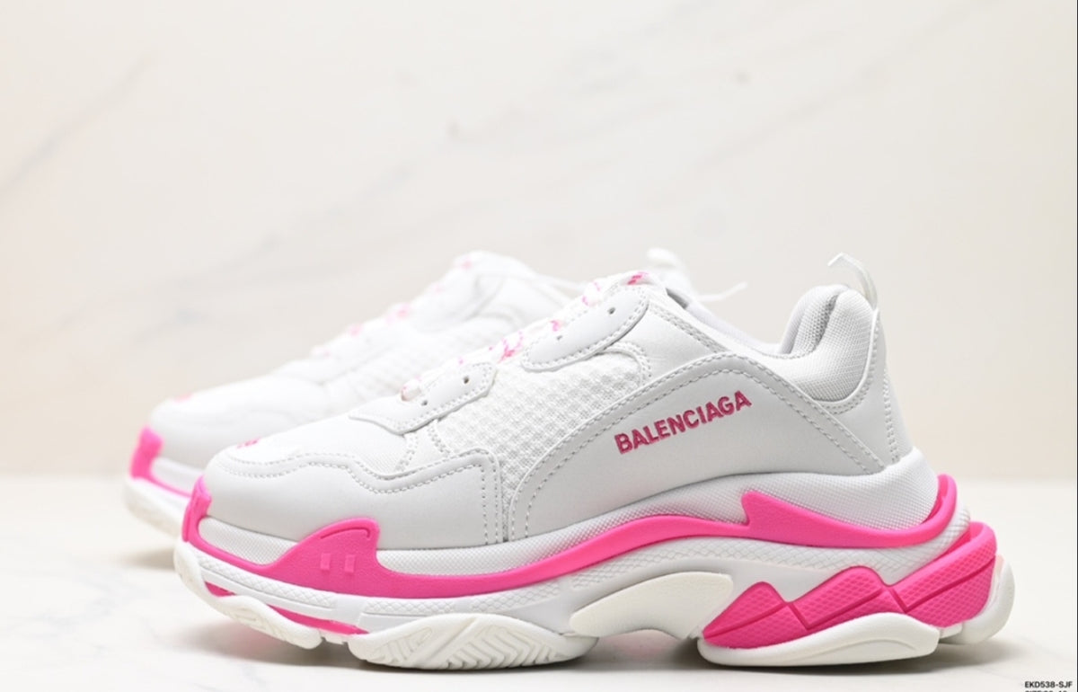 BALENCIAGA TRIPLE S – WHITE / PINK
