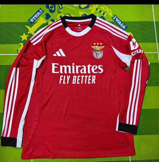 SL Benfica Home 25/26 – Manga Larga