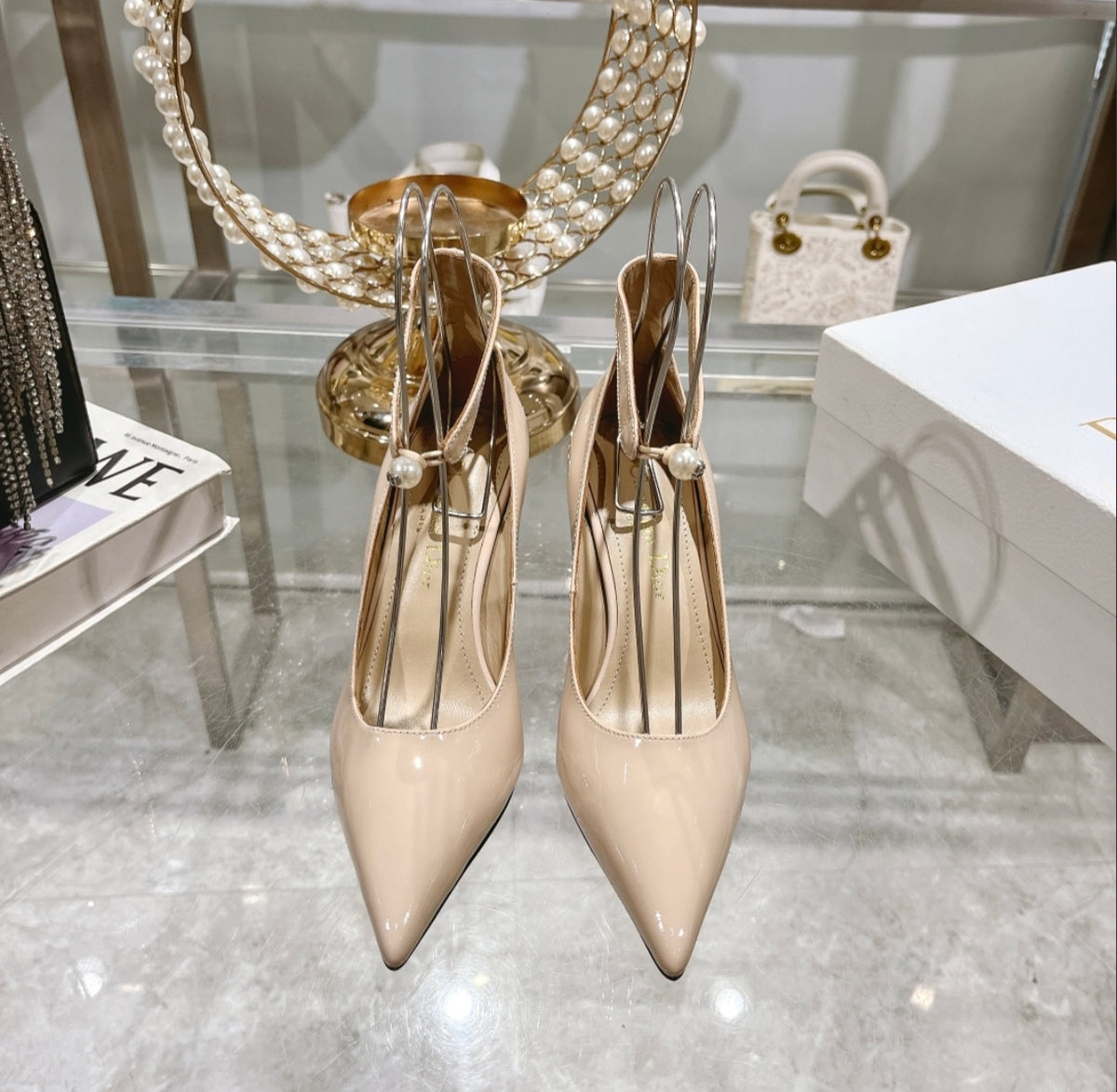 Dior Pearl Ankle-Strap Pump