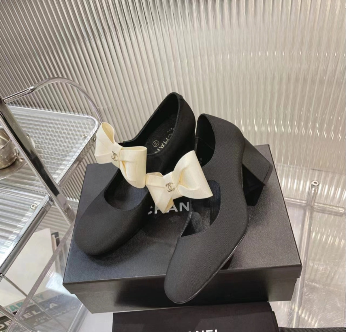 CHANEL Bow Mary Jane Flats