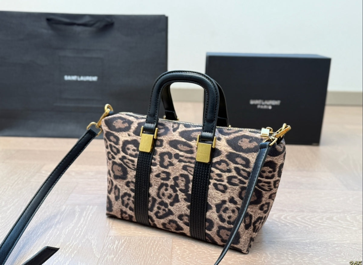 SAINT LAURENT BABY DUFFLE – LEOPARD PRINT