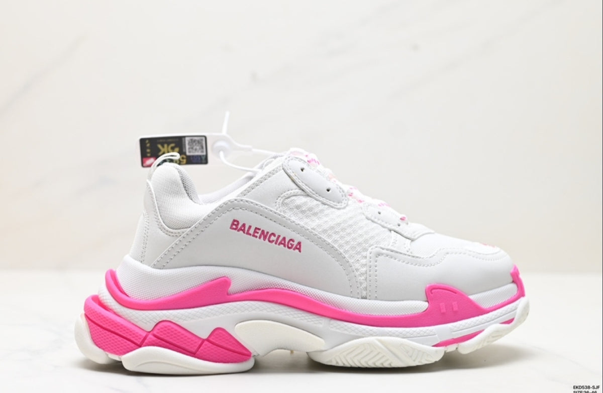 BALENCIAGA TRIPLE S – WHITE / PINK